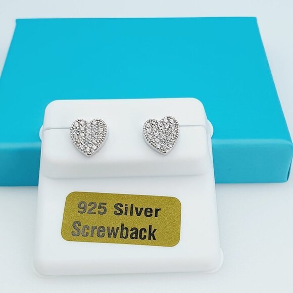 925 Sterling Silver CZ Beautiful Earrings for Women, 1USPAR4215 - Picture 5 of 11